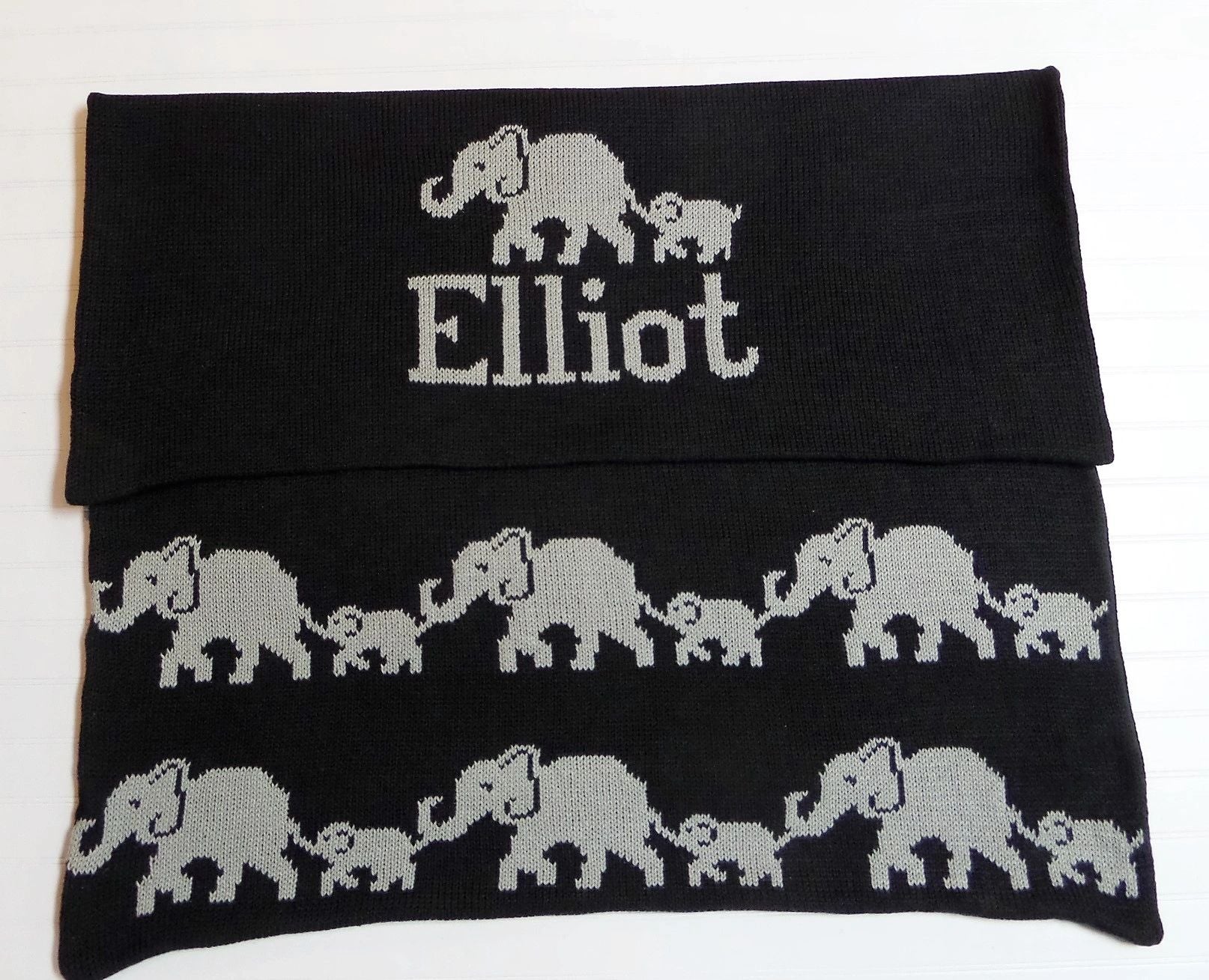 ELEPHANT BLANKET WITH NAME