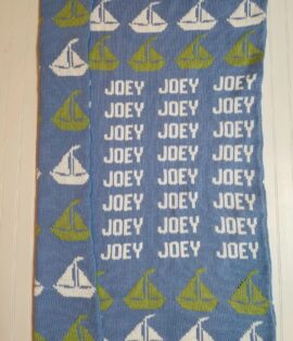 SAILBOAT NAME BLANKET