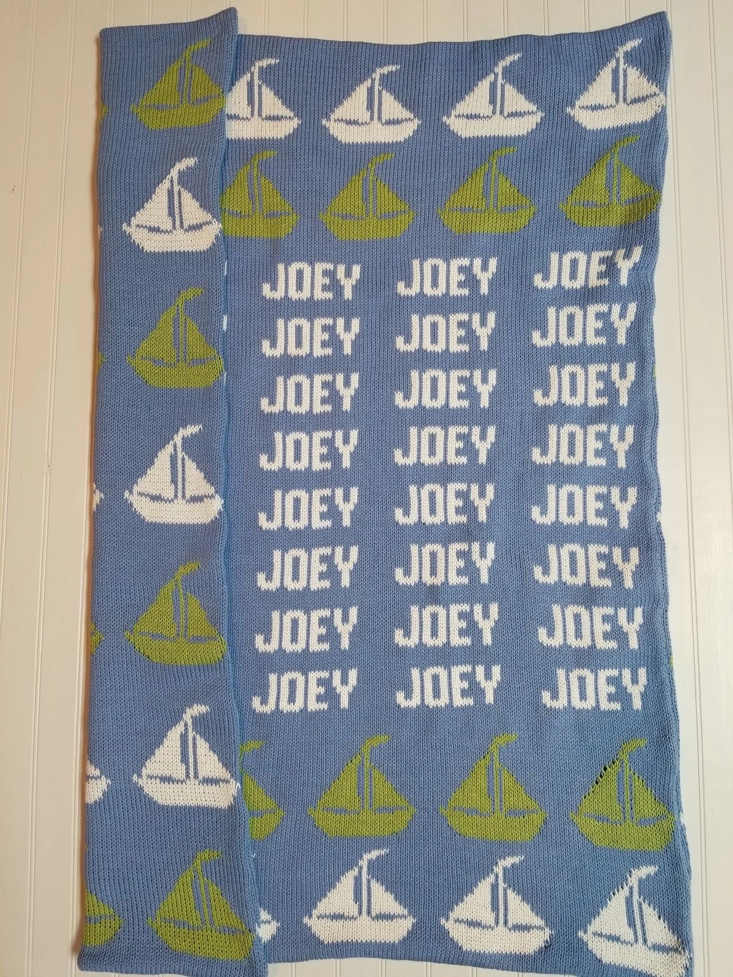 SAILBOAT NAME BLANKET