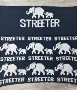 NAME WITH ELEPHANT BLANKET