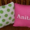 Personalized 10x10 Name or Letter Pillow | Custom Knit Decorative Pillow