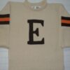 SLEEVE STRIPE SWEATER WITH LETTER/3 COLOR